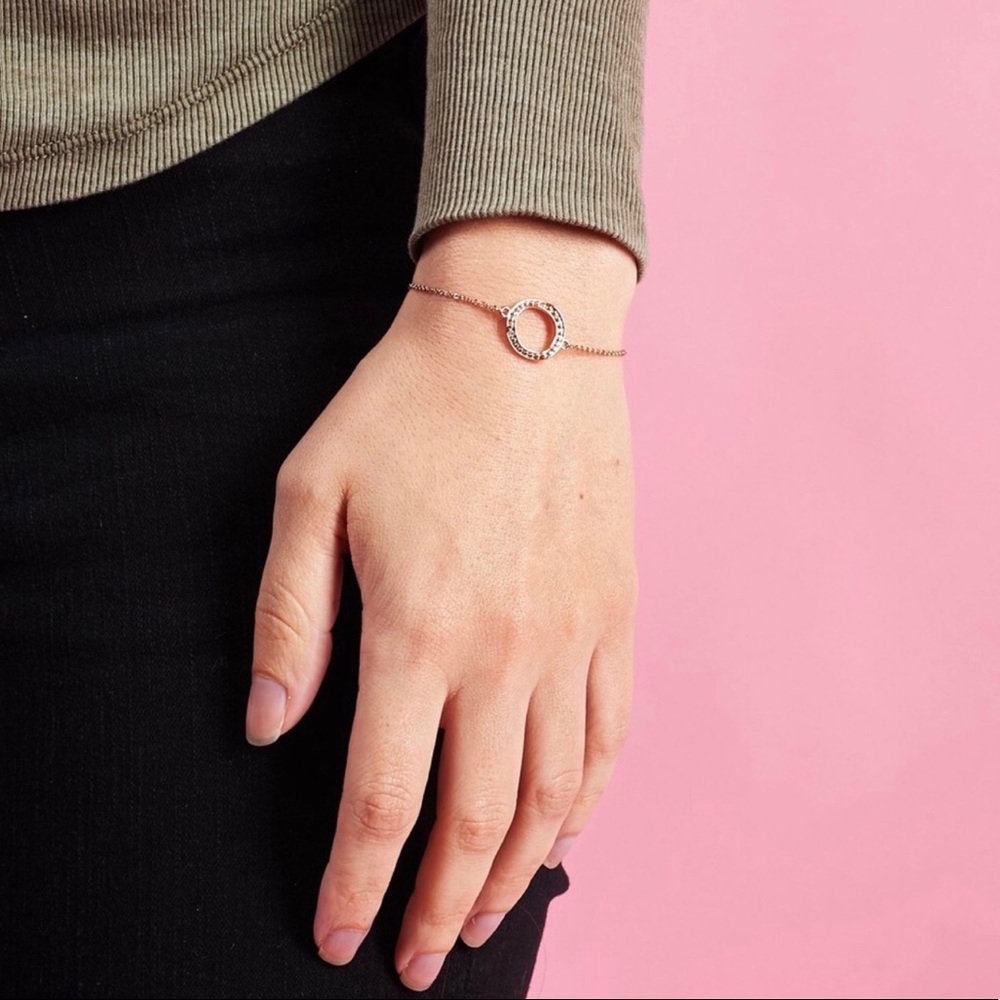 Adore by Swarovski Circle Bracelet In Rose Gold - Picture 1 of 5